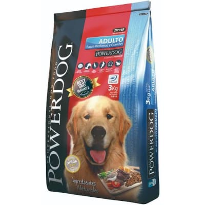 Powerdog Adulto Mediano Y Grande 3 Kg