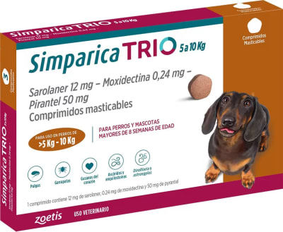 Simparica Trio 5 - 10 Kg 1 Comprimidos