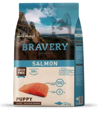 Bravery Puppy Salmón Large & Medium Breeds12 Kg