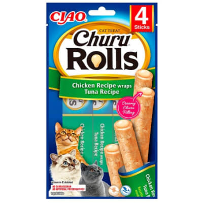 Churu Rolls Pollo y Atún 10 Gr