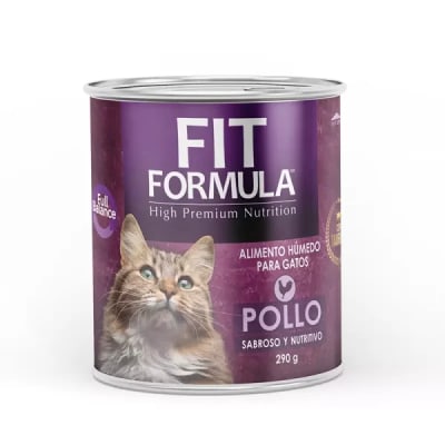 Lata Fit Formula Gato Sabor Pollo 290 Gr