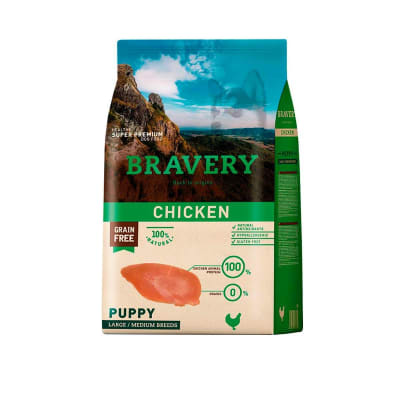 Bravery Puppy Chicken Large & Medium Breeds 4 Kg1