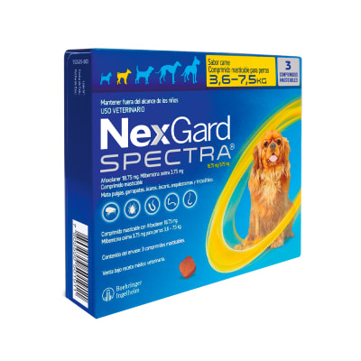 Nexgard Spectra 3.6 - 7.5 Kg 3 Comp.