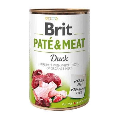 Lata Brit Care Pate & Meat Duck 400 Gr1