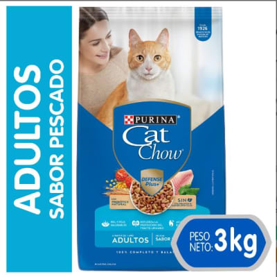 Cat Chow Adulto Pescado 3 Kg