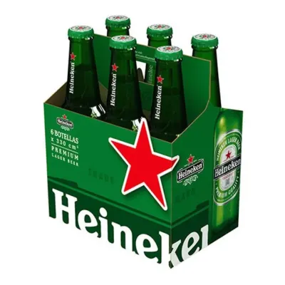 PACK HEINEKEN DESECHABLE X 6 UNID 355 CC