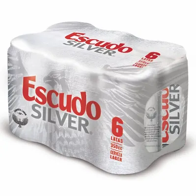 PACK ESCUDO SILVER LATA X 6 UNID 350 CC