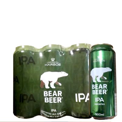 PACK BEAR BEER LATA X 6 UNID 500 CC