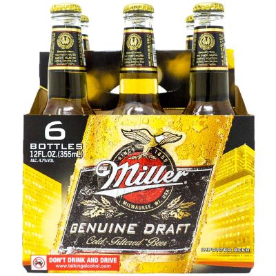 PACK MILLER X 6 UNID 355 CC