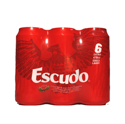 PACK ESCUDO LATA X 6 UNID 470 CC