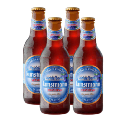 PACK KUNSTMANN ARANDANO DESECHABLE 330 CC X 4 UNID