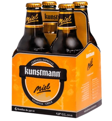 PACK KUNSTMAN MIEL DESECHABLE 330 CC X 4 UNID