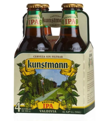 PACK KUNSTMAN SESSION IPA DESECHABLE 330 CC X 4 UNID