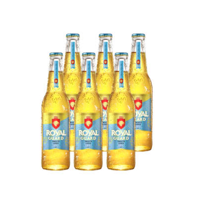 PACK ROYAL GUARD GOLDEN DESECHABLE 355 CC X 6