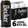 PACK BECKER NEGRA LATA 473 CC X 6 UNID1