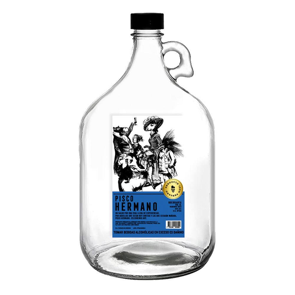 Destilado de Uva Hermano Puro Quebranta 4000ml.