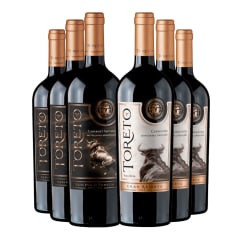 6 Vinos Golazo Toreto: 3 Gran Rva Flia CS + 3 G. Rva CA