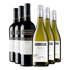 Vinos Mix Santa Ema: 3 SE Gran Reserva ME + 3 SE Select Terroir Reserva CH