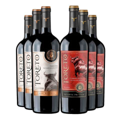 Vinos Parrillero Toreto: 3 Toreto G Rva Ca + 3 Toreto Rva CS