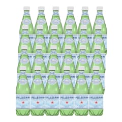 24 Aguas San Pellegrino x 500 ml con gas (plastica)