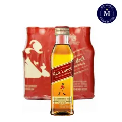 Miniaturas 12 Whisky Johnnie Walker Red Label, Pet