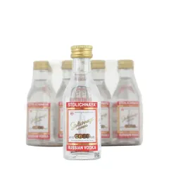 12 Miniaturas Vodka Stolichnaya Original 50ml.