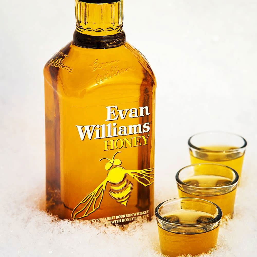 Whisky Evan Williams Honey Reserve, Bourbon Whiskey2