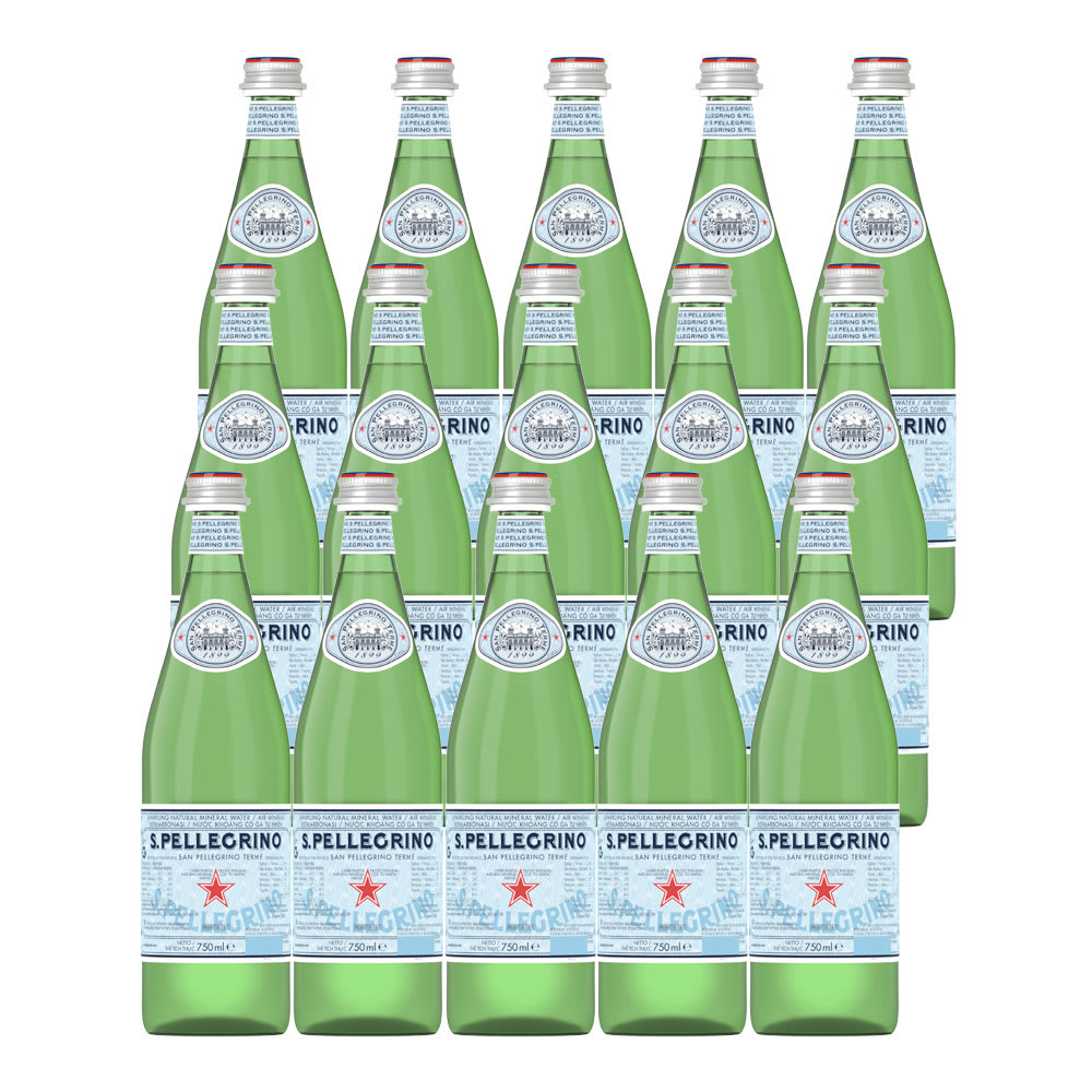 15 Agua San Pellegrino con Gas 750ml, Vidrio1