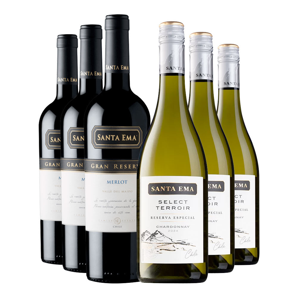Vinos Mix Santa Ema: 3 SE Gran Reserva ME + 3 SE Select Terroir Reserva CH1