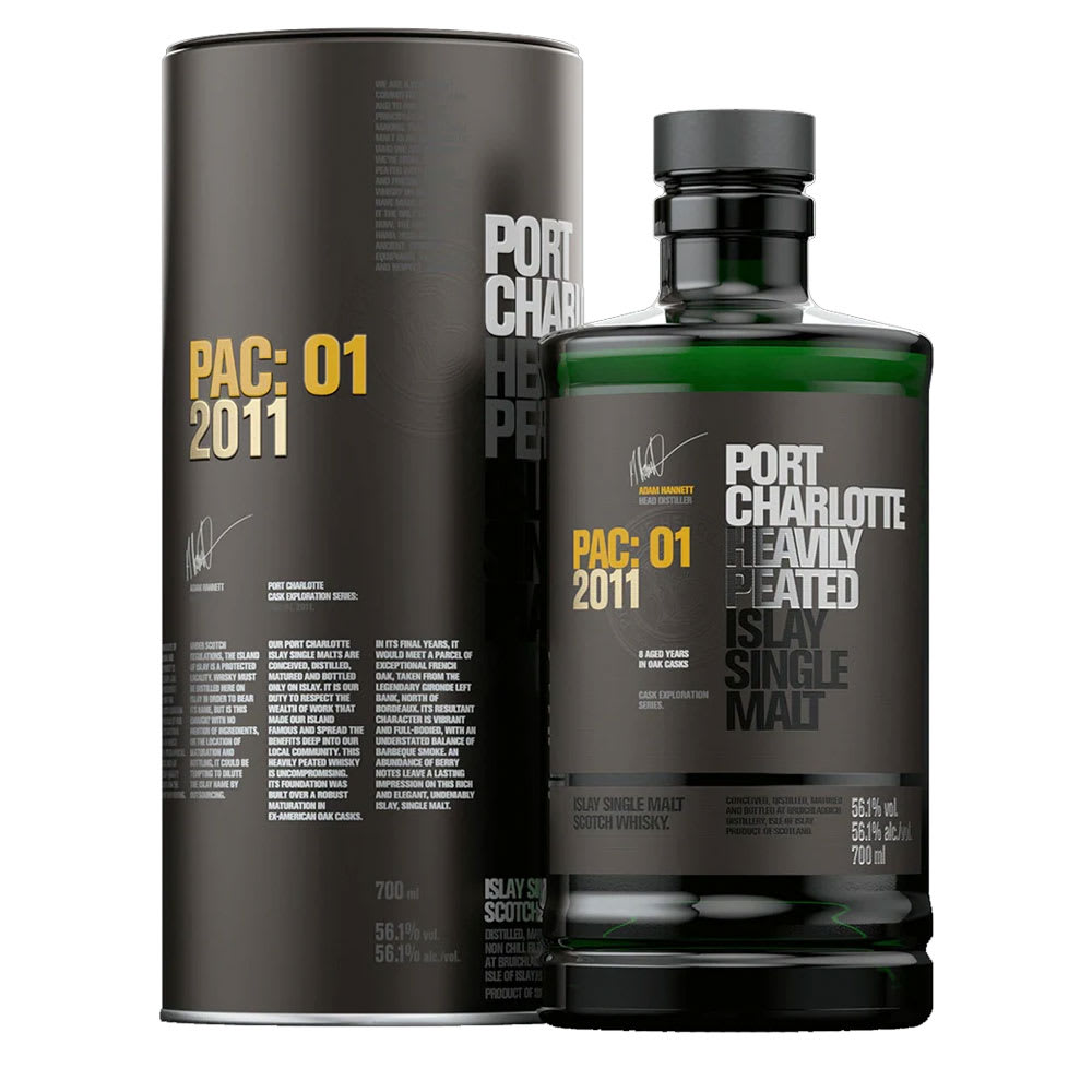Whisky Bruichladdich Port Charlotte PAC:01 2011 Heavily Peated1