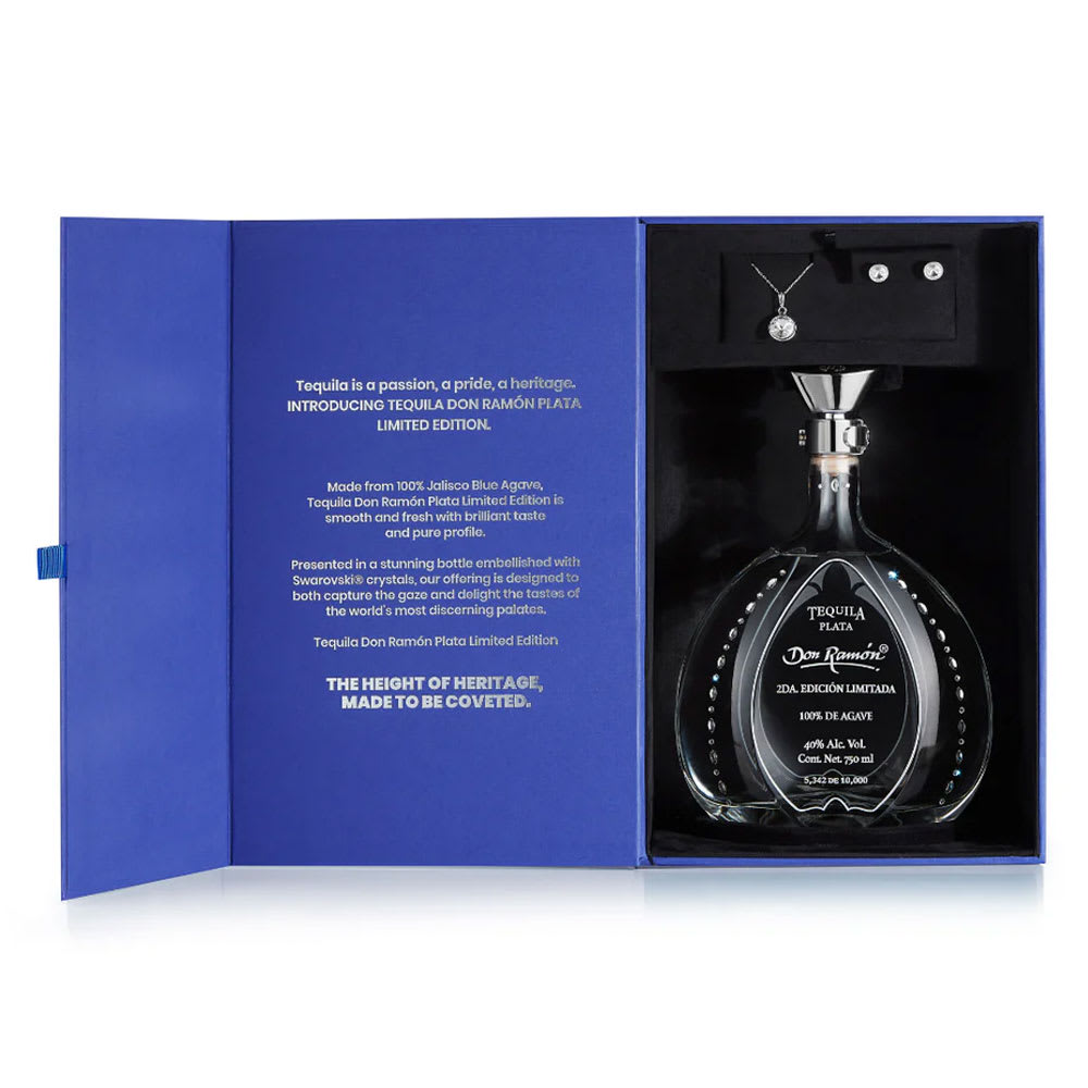 Tequila Don Ramón Edición Especial Swarovski Plata2