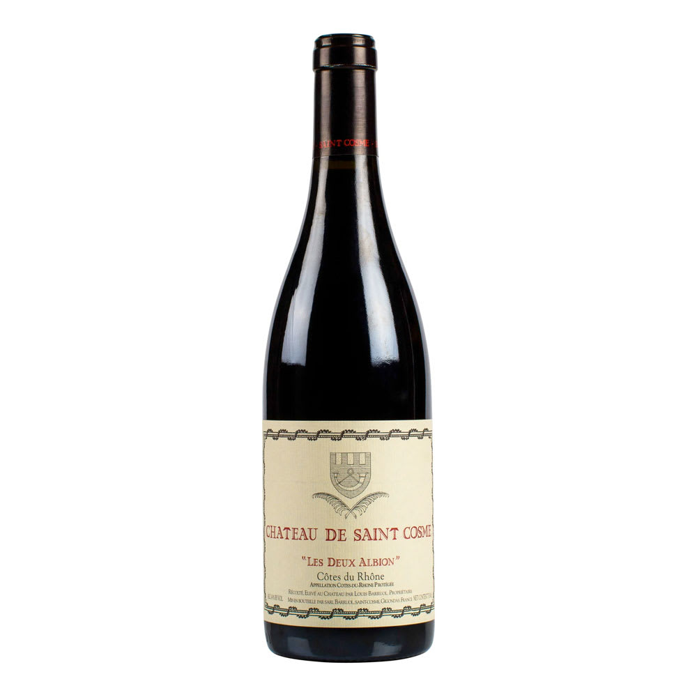 Vino Chateau De Saint Cosme Les Deux Albion Cotes Du Rhone Grenache1