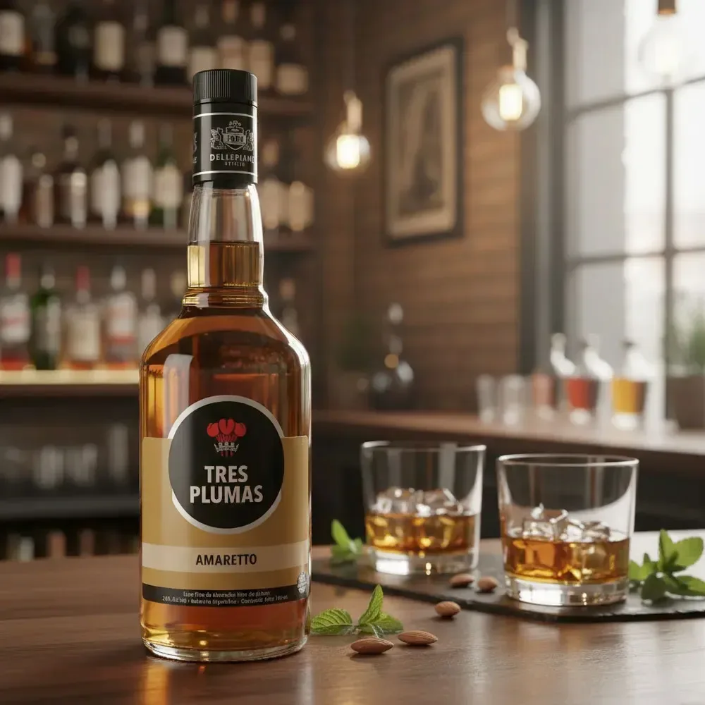 Licor Tres Plumas Amaretto2