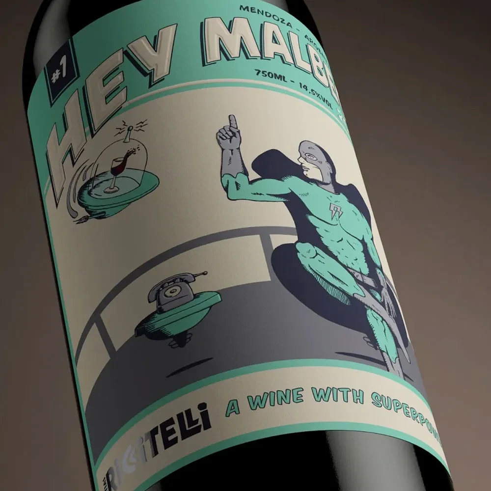 Vino Riccitelli Hey Malbec, Mendoza1