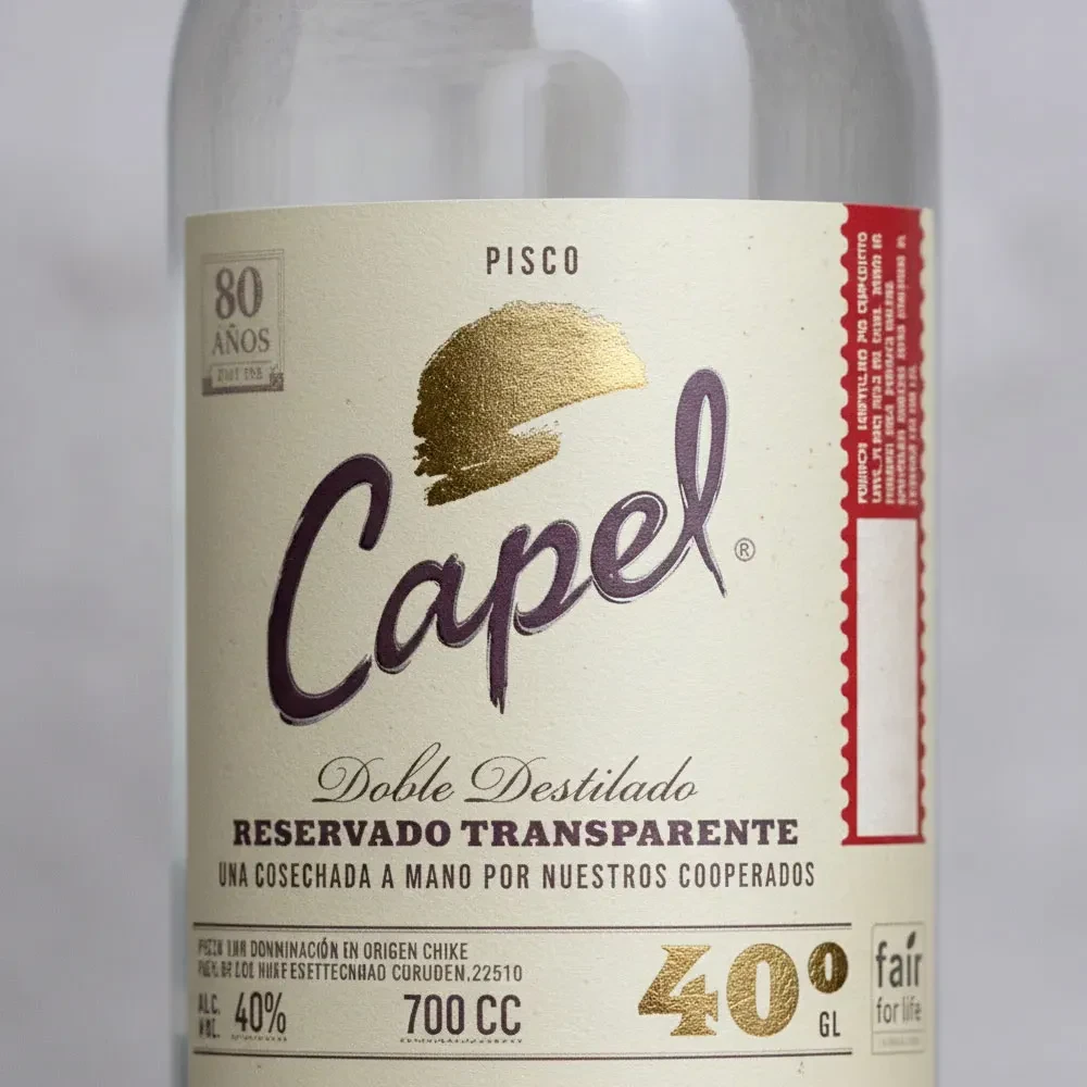 Pisco Capel Reservado Transparente Doble Destilado4