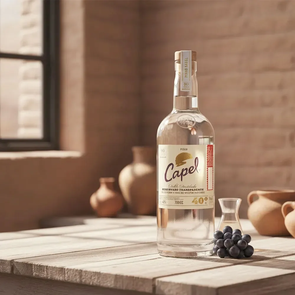 Pisco Capel Reservado Transparente Doble Destilado, 40°2