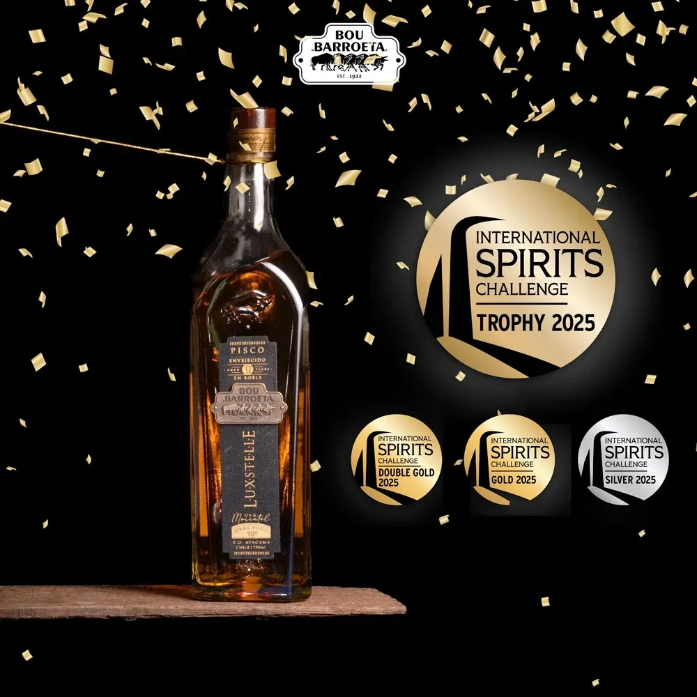Pisco Bou Barroeta Luxstelle Gran Pisco, 9 años, Atacama2