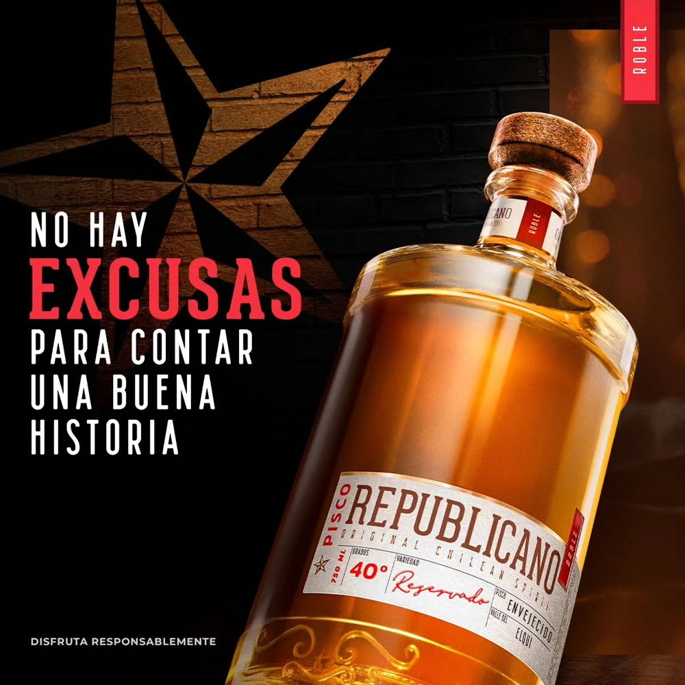 Pisco Republicano Reservado Añejado, Elqui2
