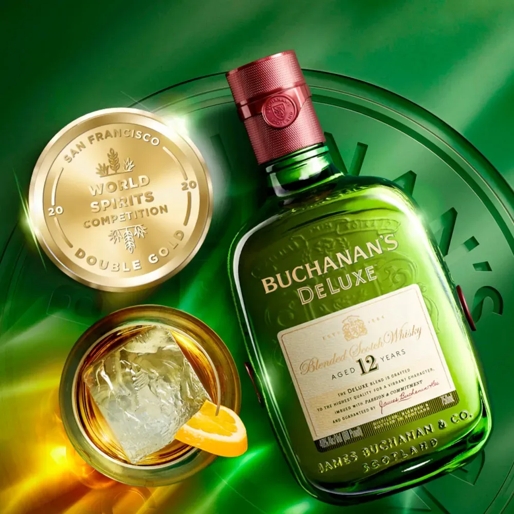 Whisky Buchanans De Luxe 12 años, Branded Whisky2