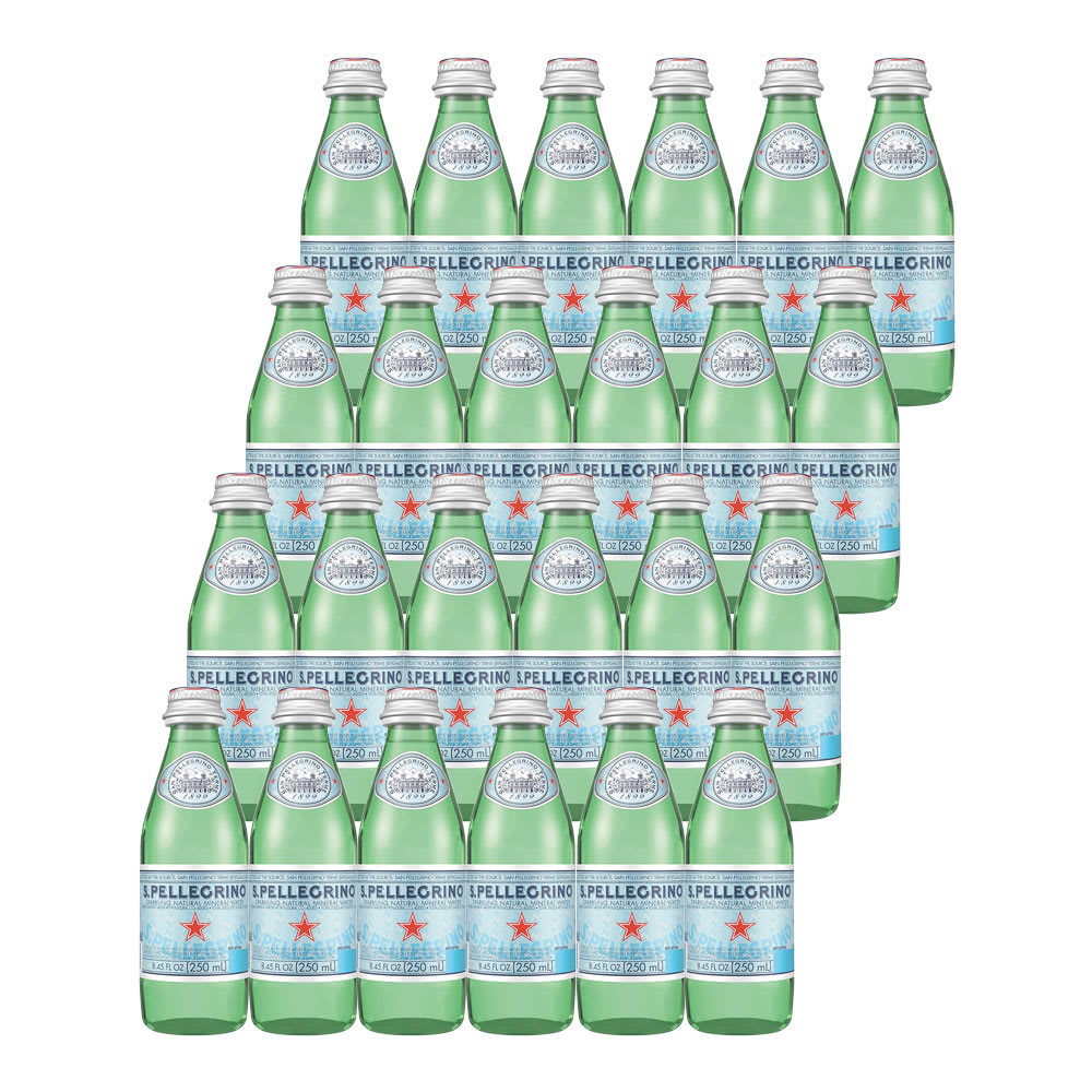 24 Agua San Pellegrino Gasificada 250ml, Vidrio1