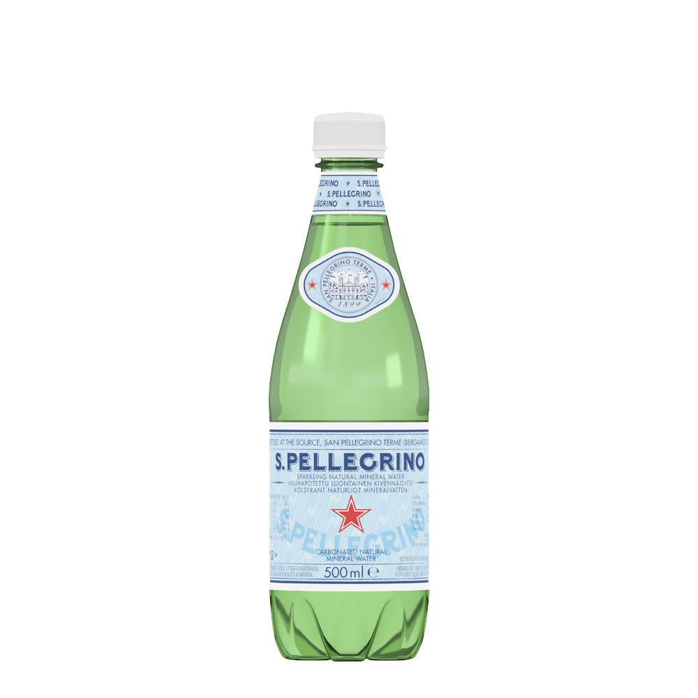 24 Aguas San Pellegrino x 500 ml con gas (plastica)2