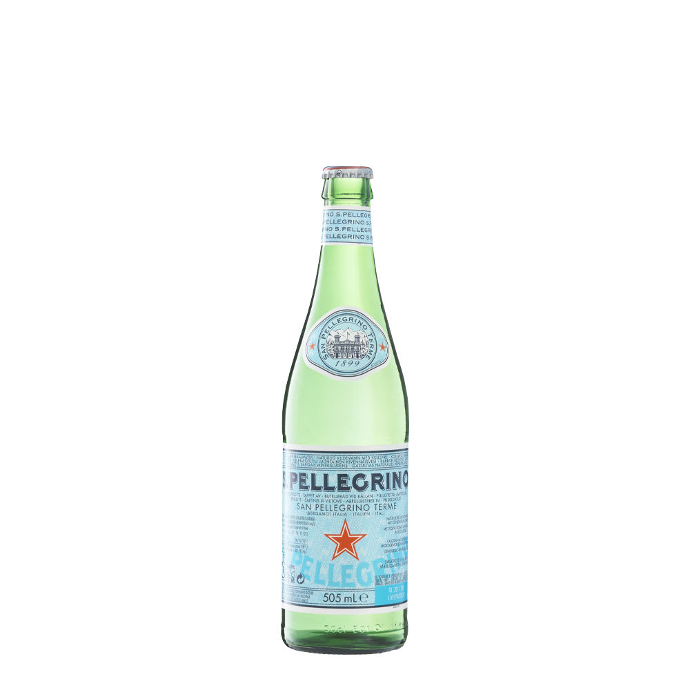 24 Agua San Pellegrino con Gas 505ml, Vidrio2