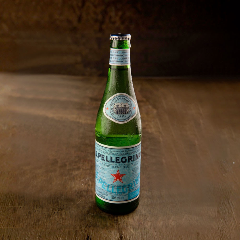24 Agua San Pellegrino con Gas 505ml, Vidrio3