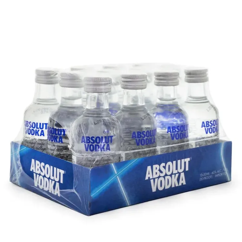 Miniaturas 12 Vodka Absolut Blue Original1