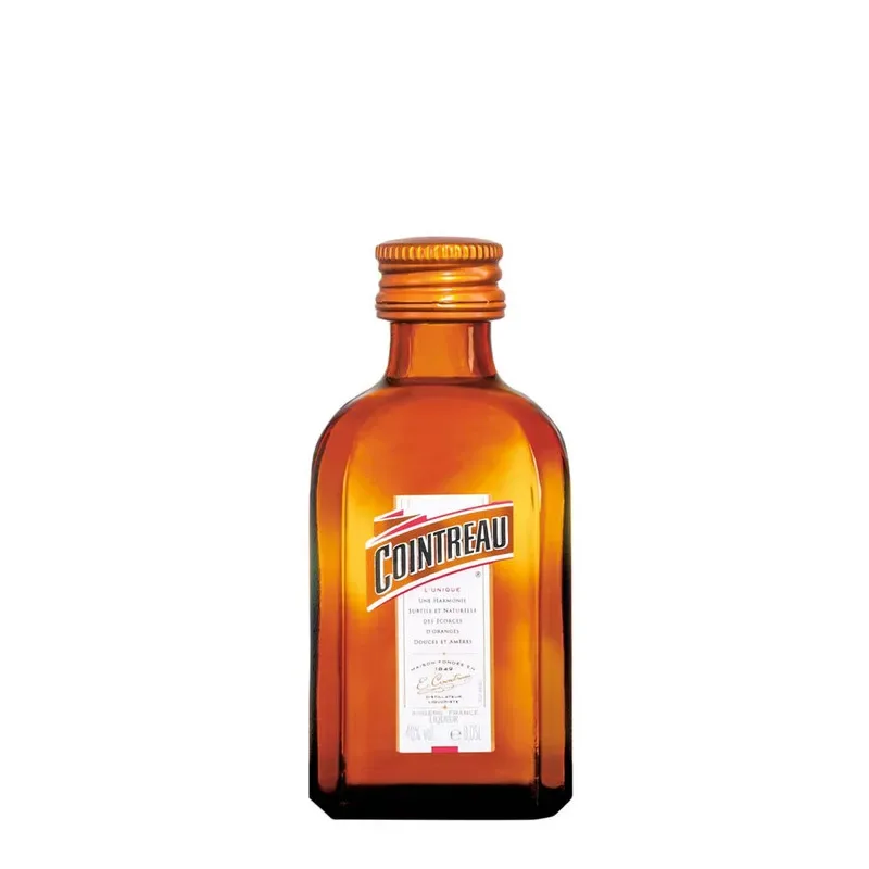 Miniatura Licor Cointreau Naranja. Vidrio, Francia1