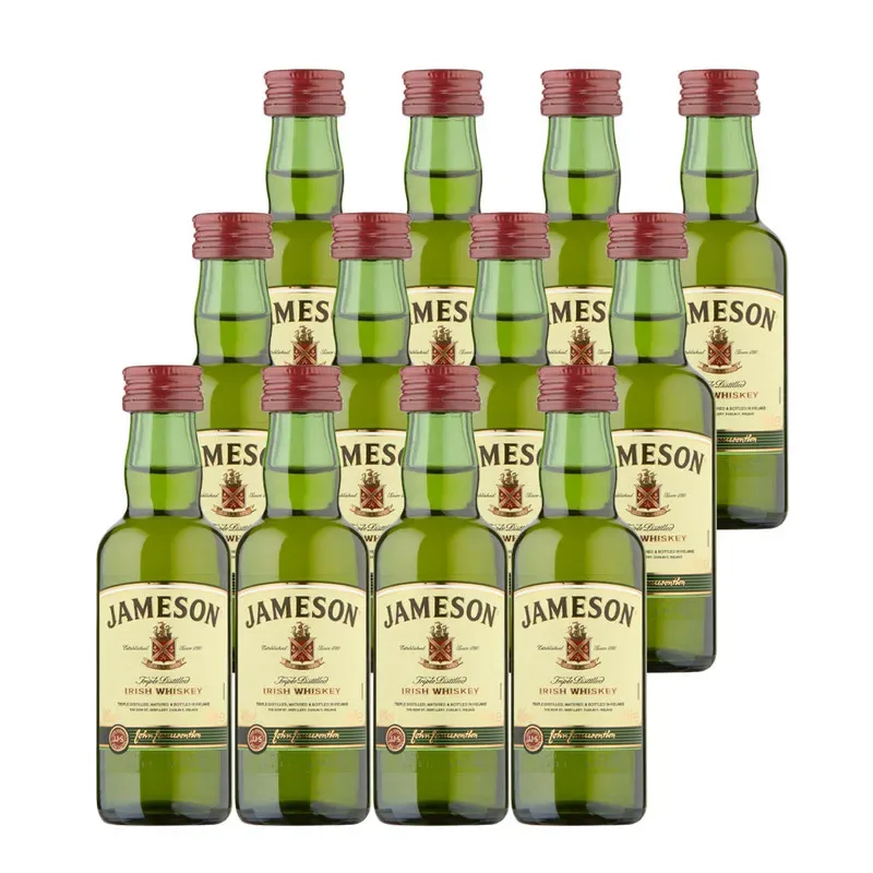 12 Miniaturas Whisky Jameson Irish Whiskey1