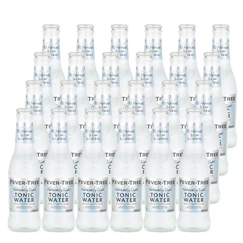 24 Aguas Tonica Fever Tree Naturelly Ligth Tonic Water, Sin alcohol1