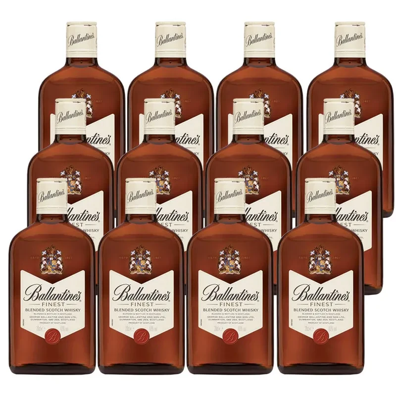 12 Miniaturas Whisky Ballantines Finest, Scotch Whisky1