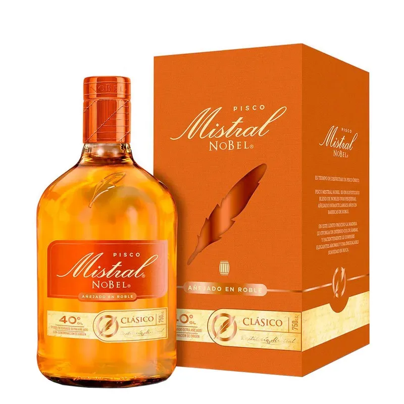 Pisco Mistral Añejado en Roble 40º, Elqui1