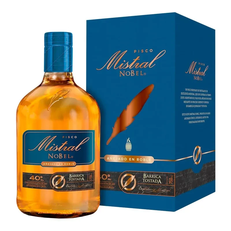Pisco Mistral Nobel Barrica Tostada, Elqui1